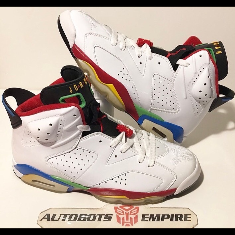 NEW DS 2008 NIKE AIR JORDAN 6 VI BEIJING OLYMPIC FLAG Sz 10 USA III IV V VII XI - Picture 2 of 16